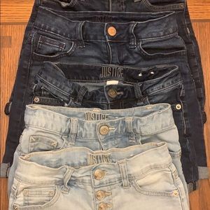 Justice Girl Shorts 5 Pairs